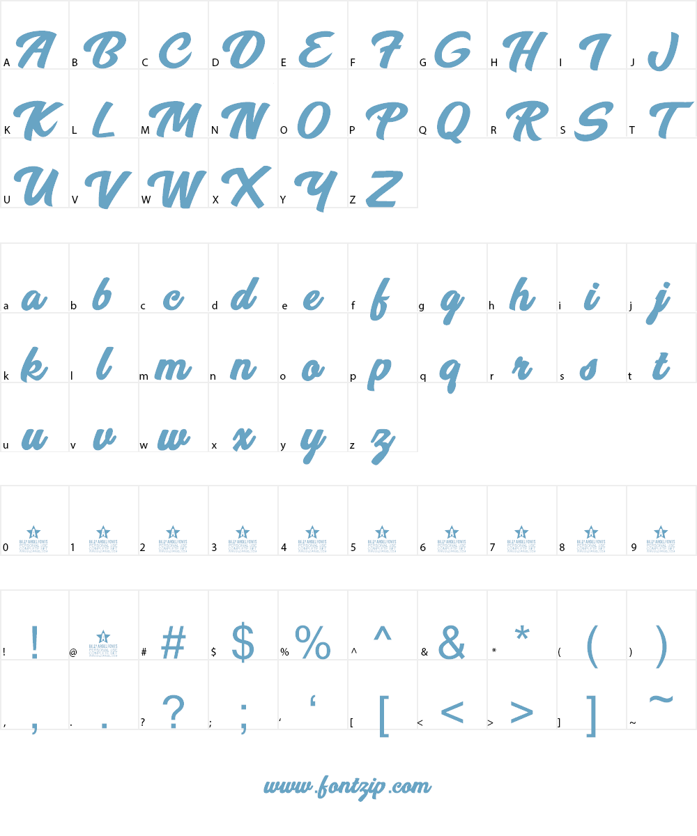 Breeze Personal Use Font Character